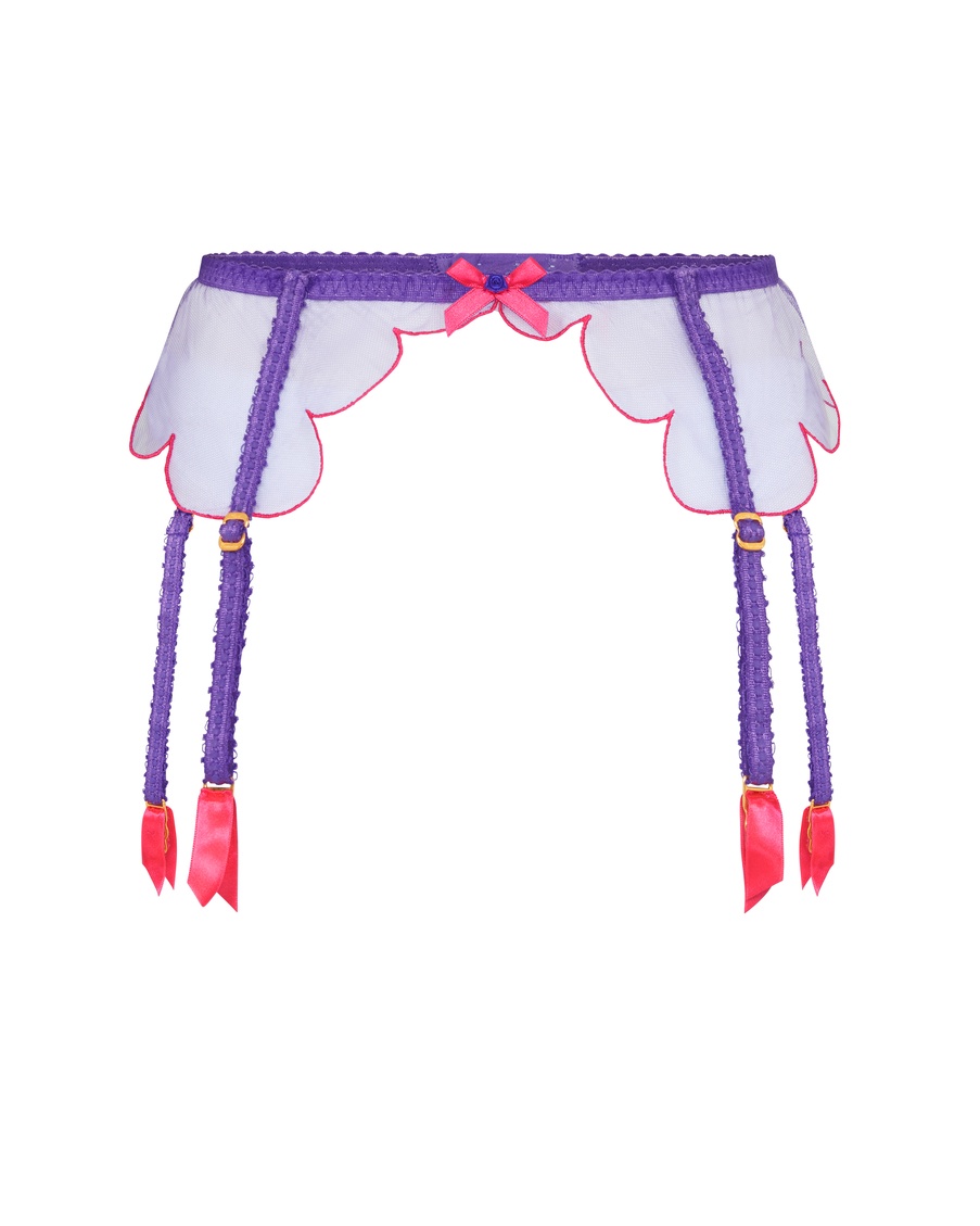 Фиолетовый пояс для чулок Lorna