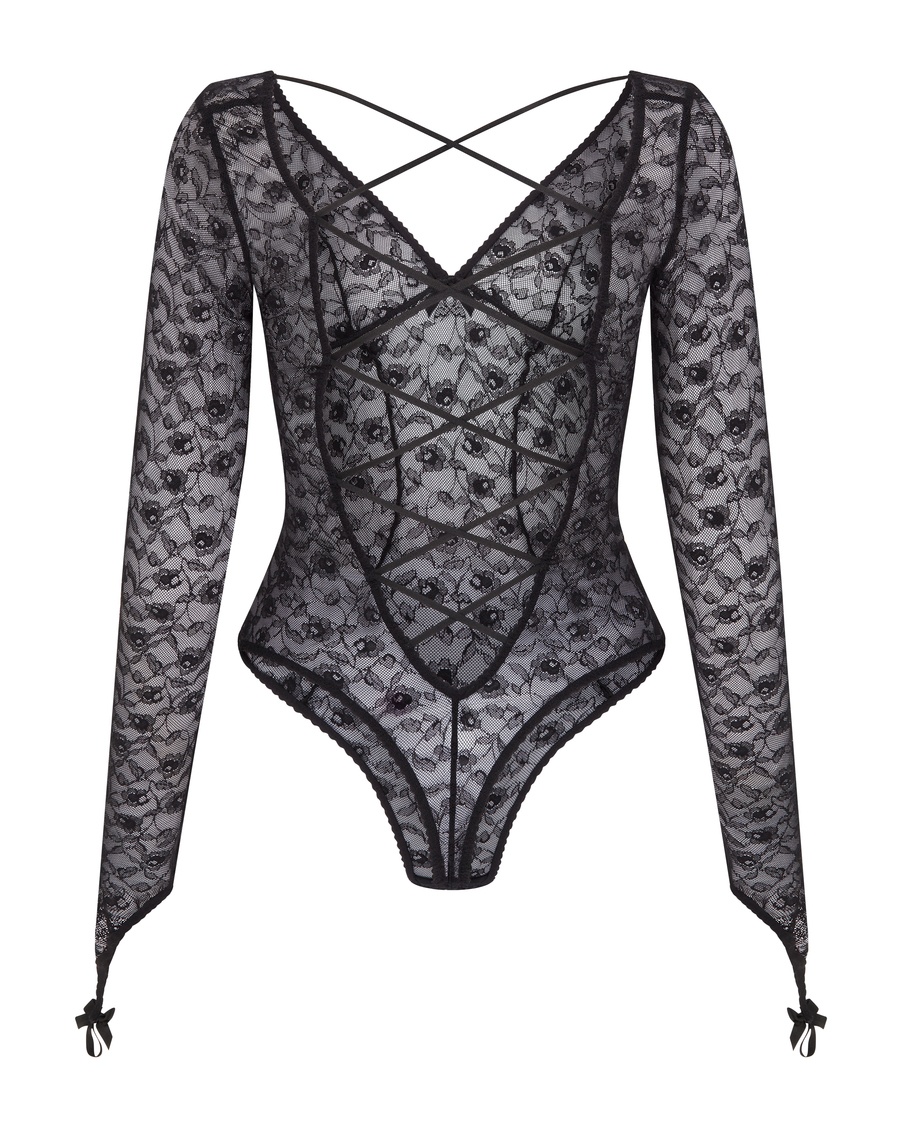 Черное боди Daylia