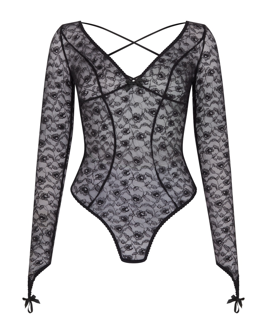 Черное боди Daylia