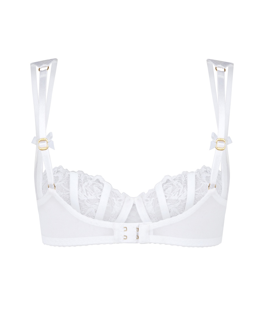 Белый бюстгальтер балконет Rosia