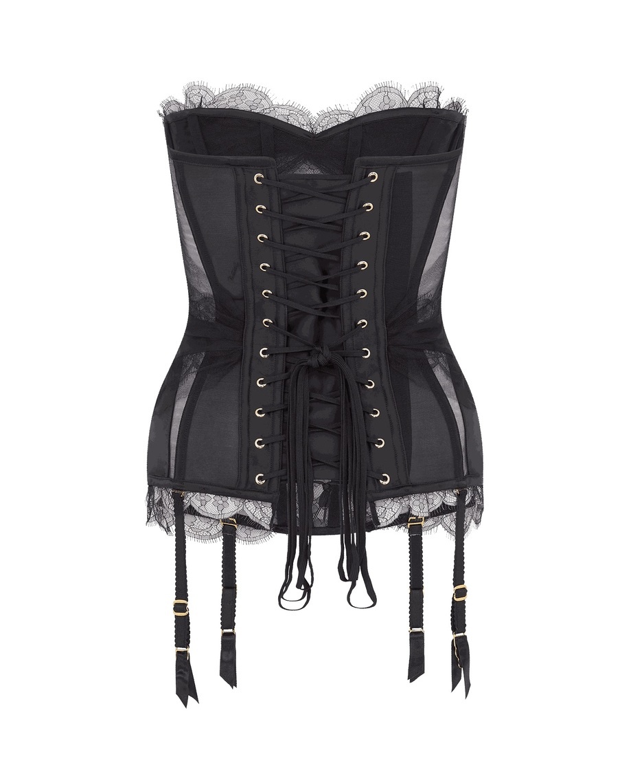 Черный корсет Halley