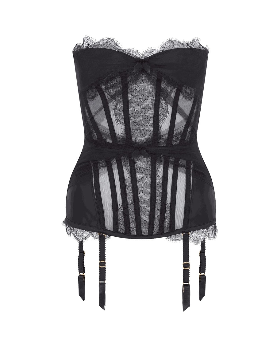 Черный корсет Halley