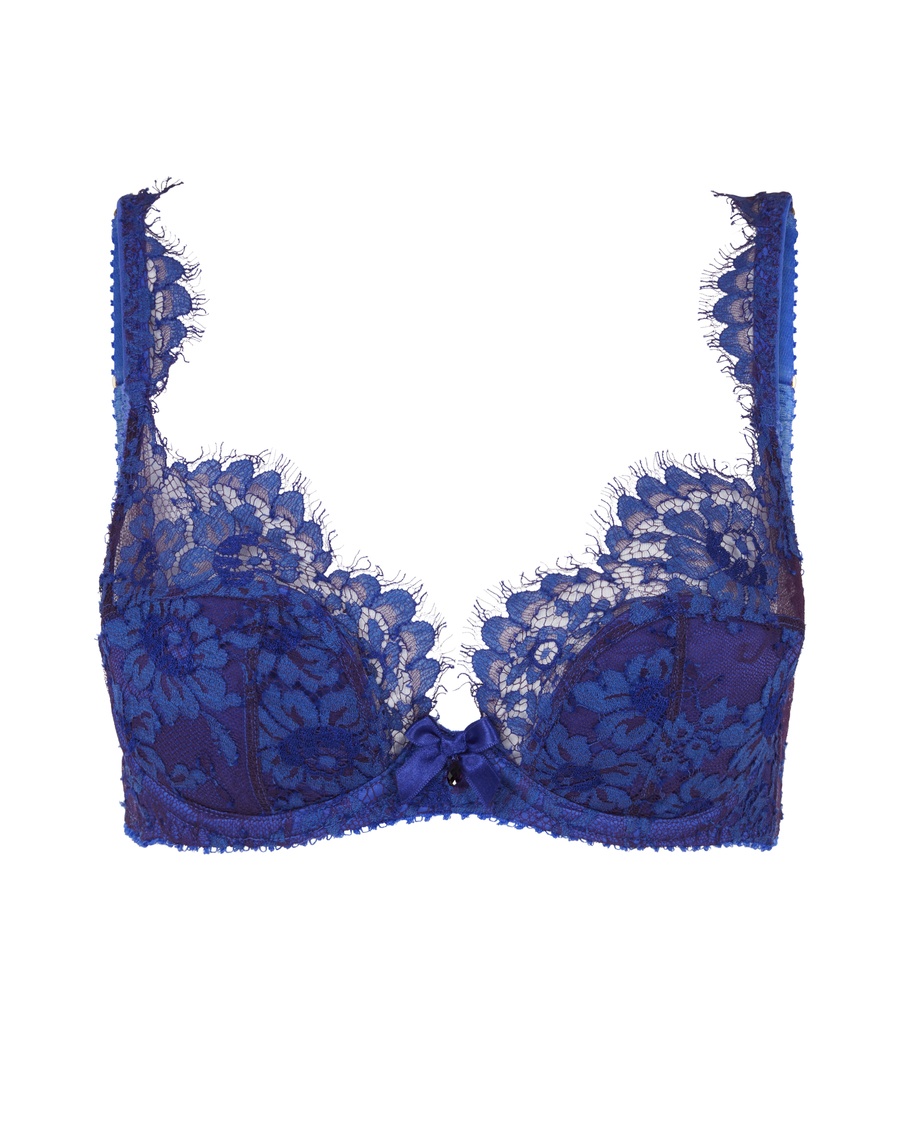 Синий бюстгальтер с мягкой чашкой Carline