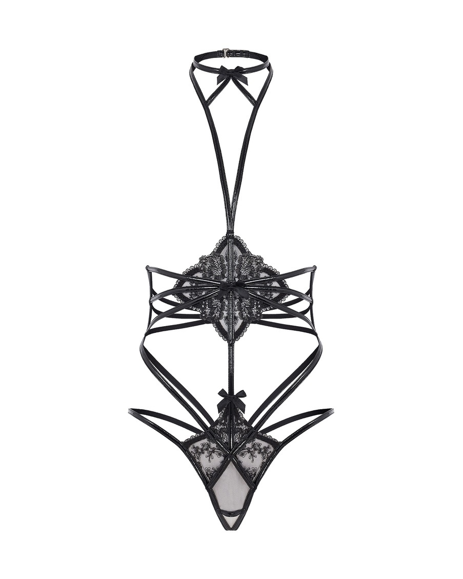 Черное боди Charlotia