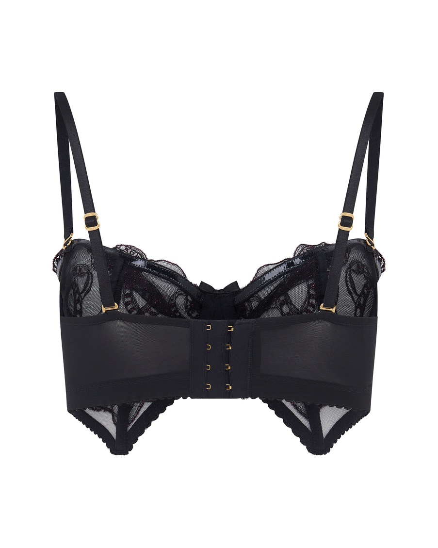 Черный бюстгальтер бюстье Louella