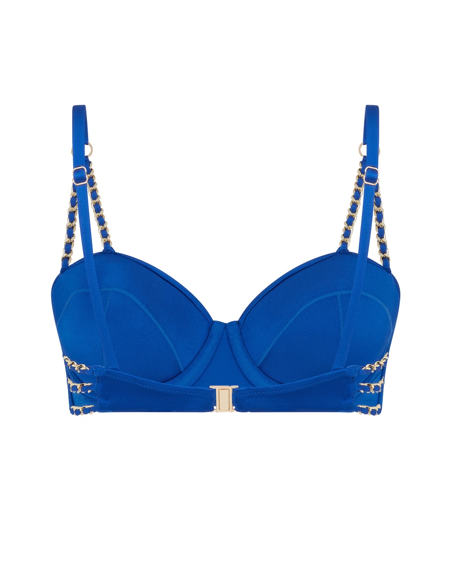 Синий топ купальника Montie