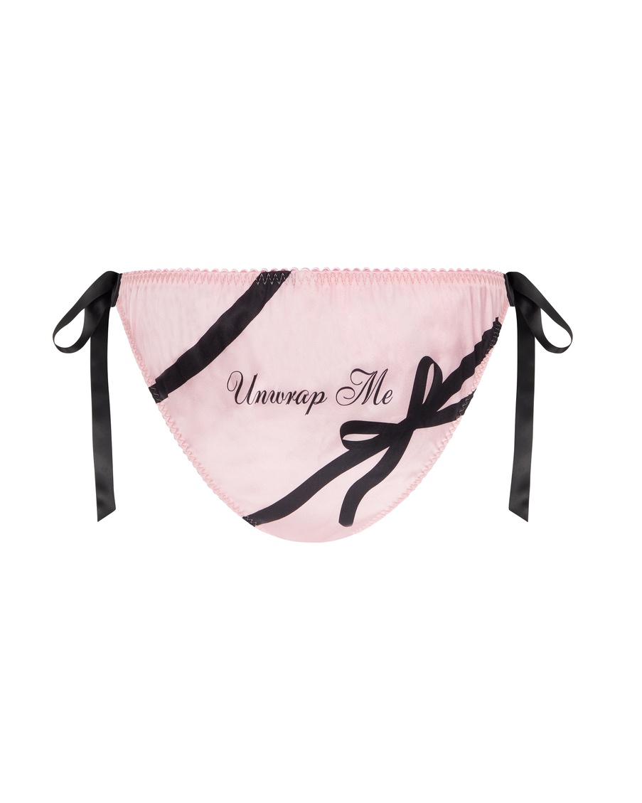 Розовые трусы на завязках Unwrap Me