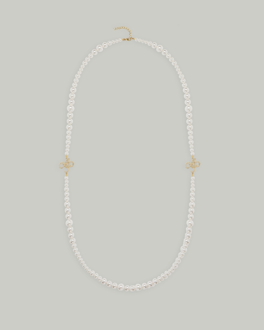 Жемчужно-золотое ожерелье Barb