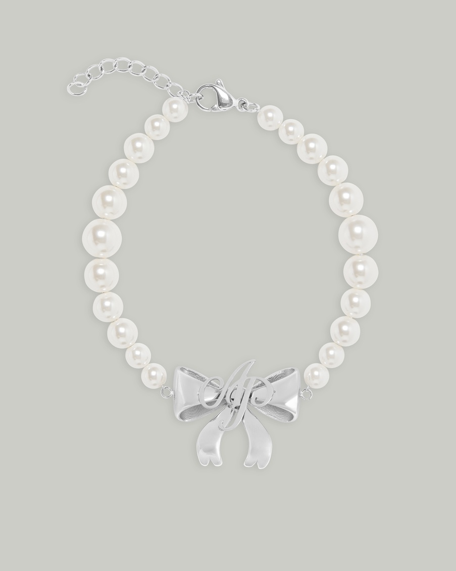 Жемчужно-серебряный браслет Beki