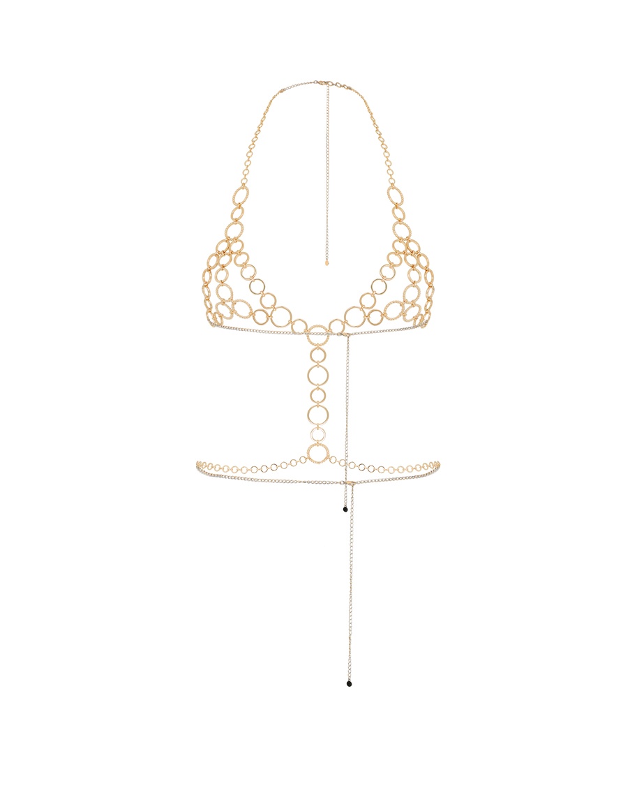 Золотистая цепочка на тело Lustia