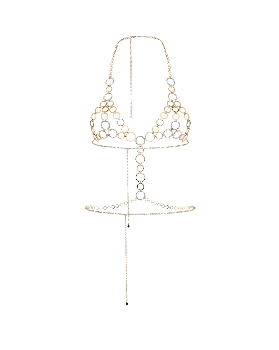 Золотистая цепочка на тело Lustia