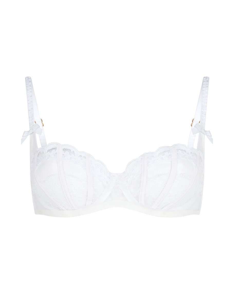 Белый бюстгальтер балконет Mariann