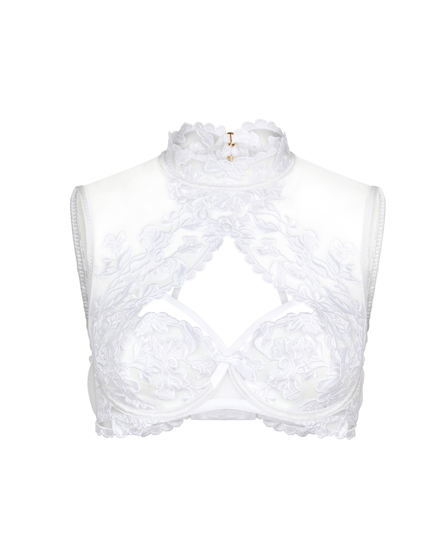 Белый бюстгальтер с мягкой чашкой Darlia