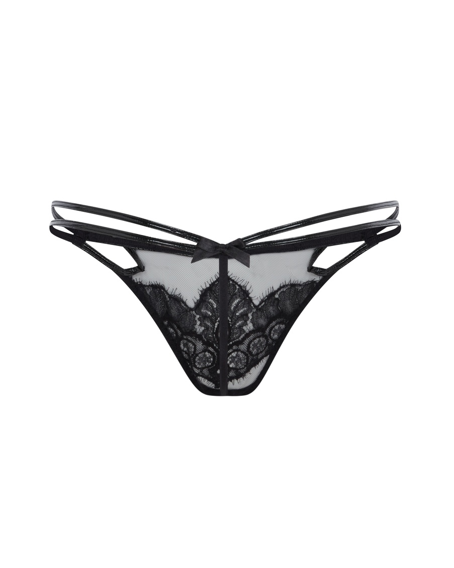 Черные трусы стринги Ariella