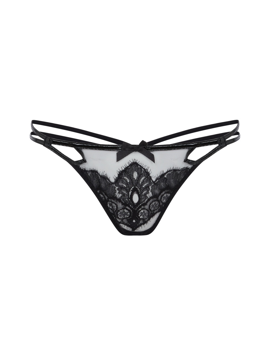 Черные трусы стринги Ariella