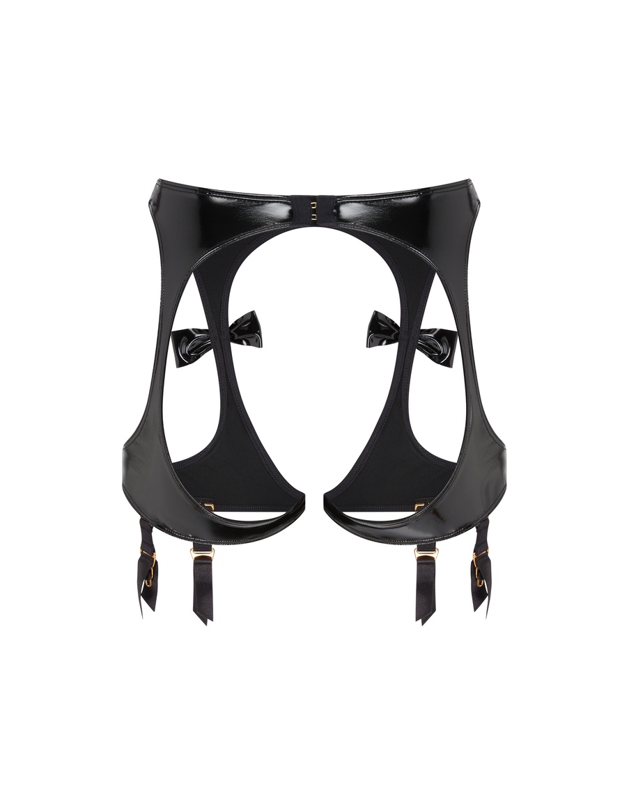 Черный пояс для чулок Brina