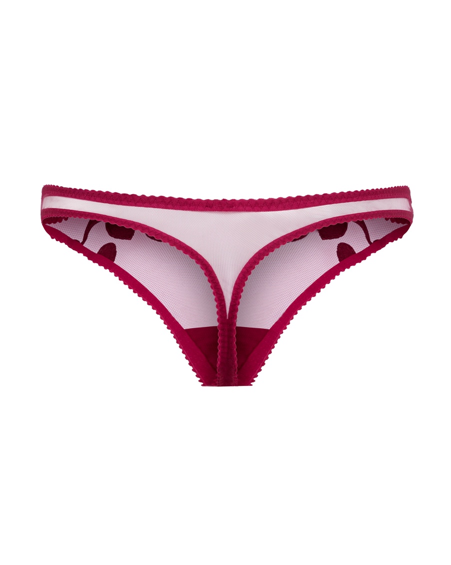 Трусы стринги цвета маджента Liliya