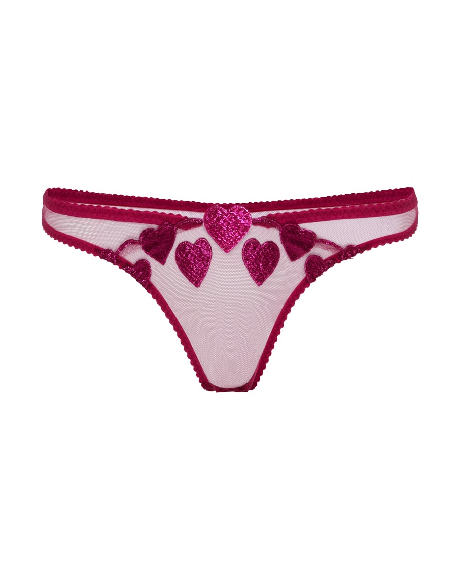 Трусы стринги цвета маджента Liliya