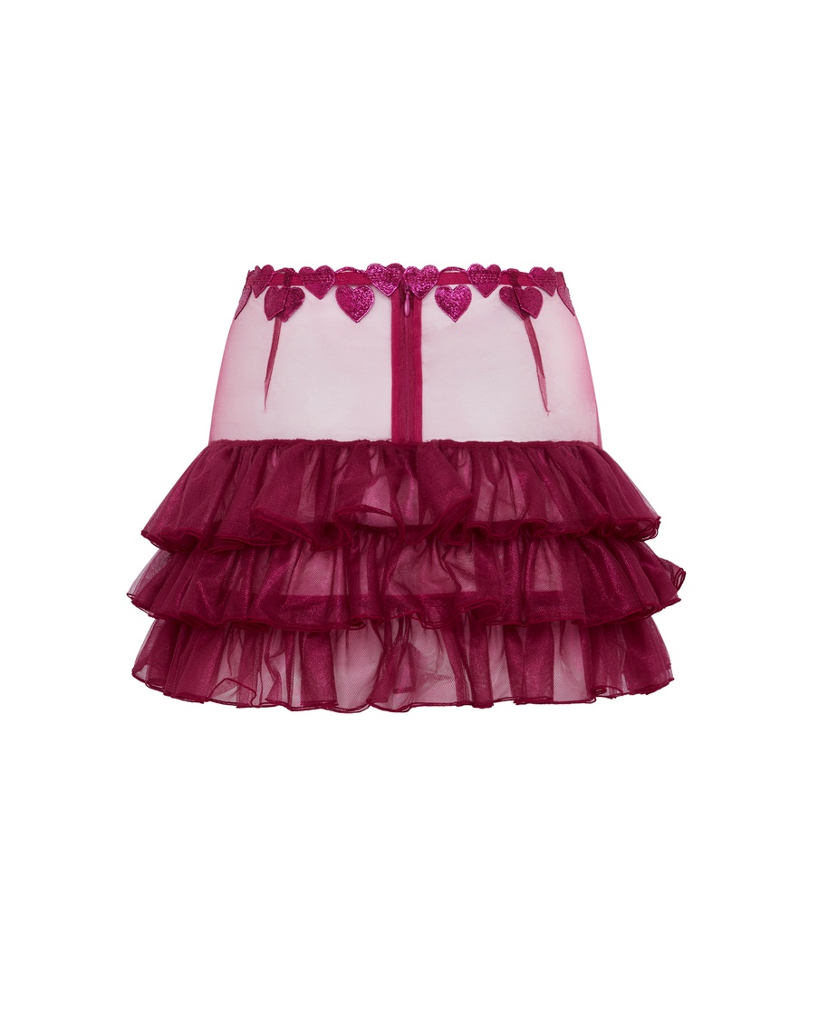 Юбка цвета маджента Liliya