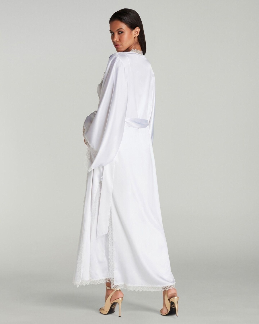 Белый длинный халат-кимоно Gisele