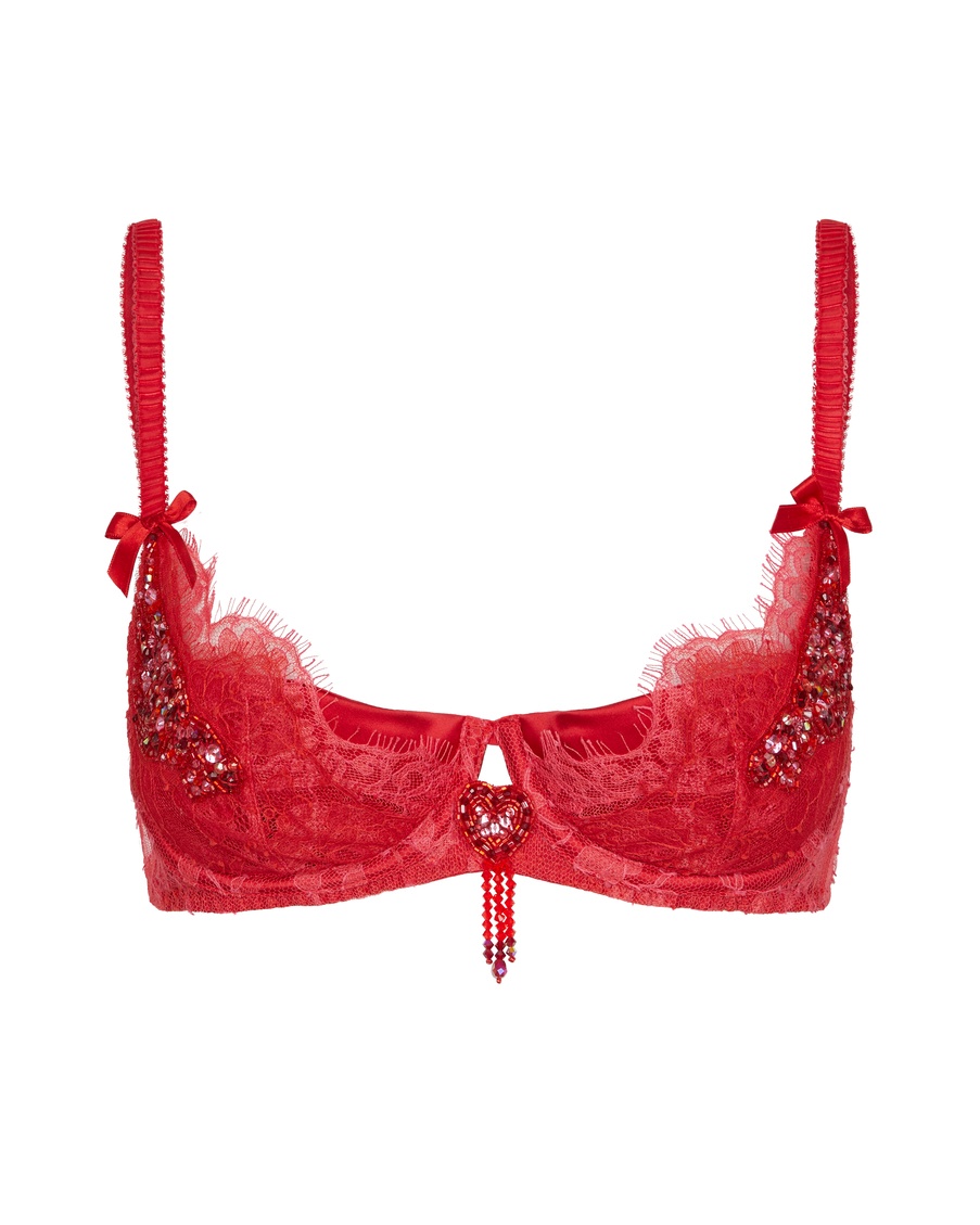 Красный бюстгальтер с плотной чашкой Graicelle