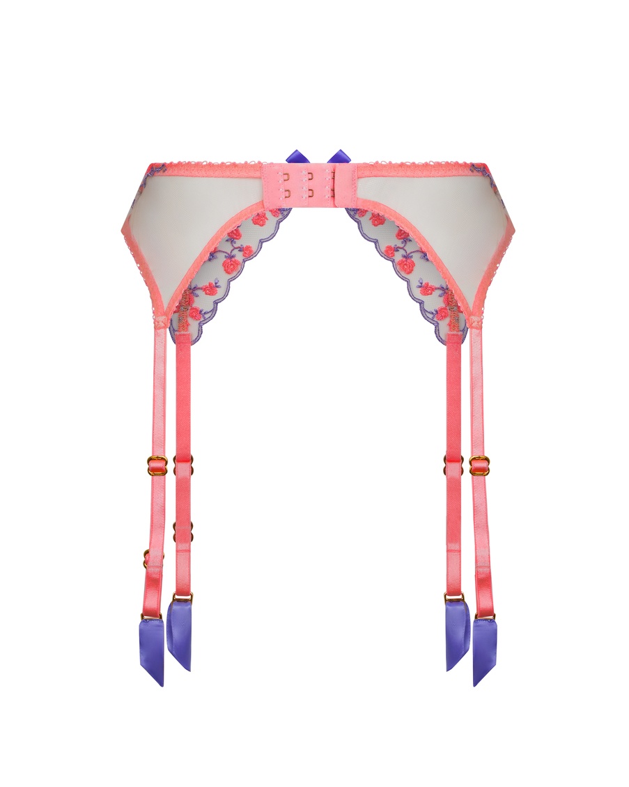 Розовый пояс для чулок Lissa