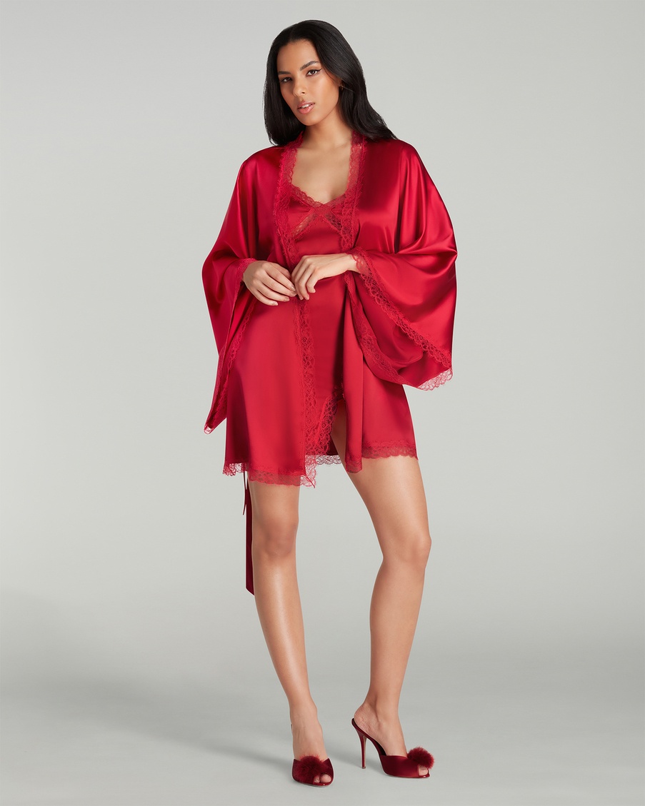Красный халат-кимоно Gisele
