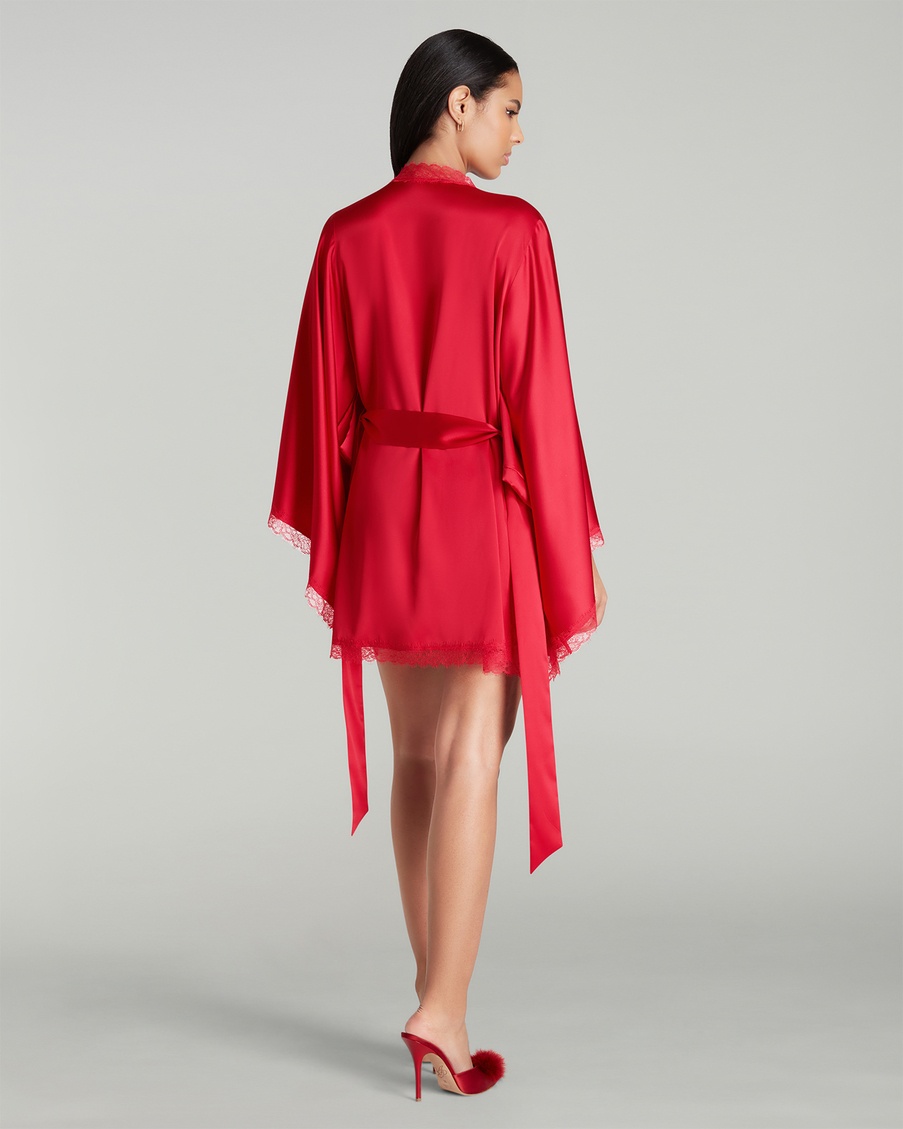 Красный халат-кимоно Gisele
