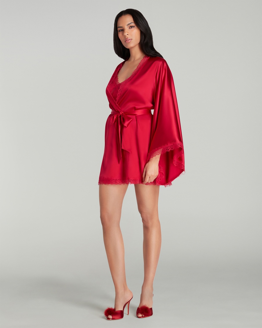 Красный халат-кимоно Gisele