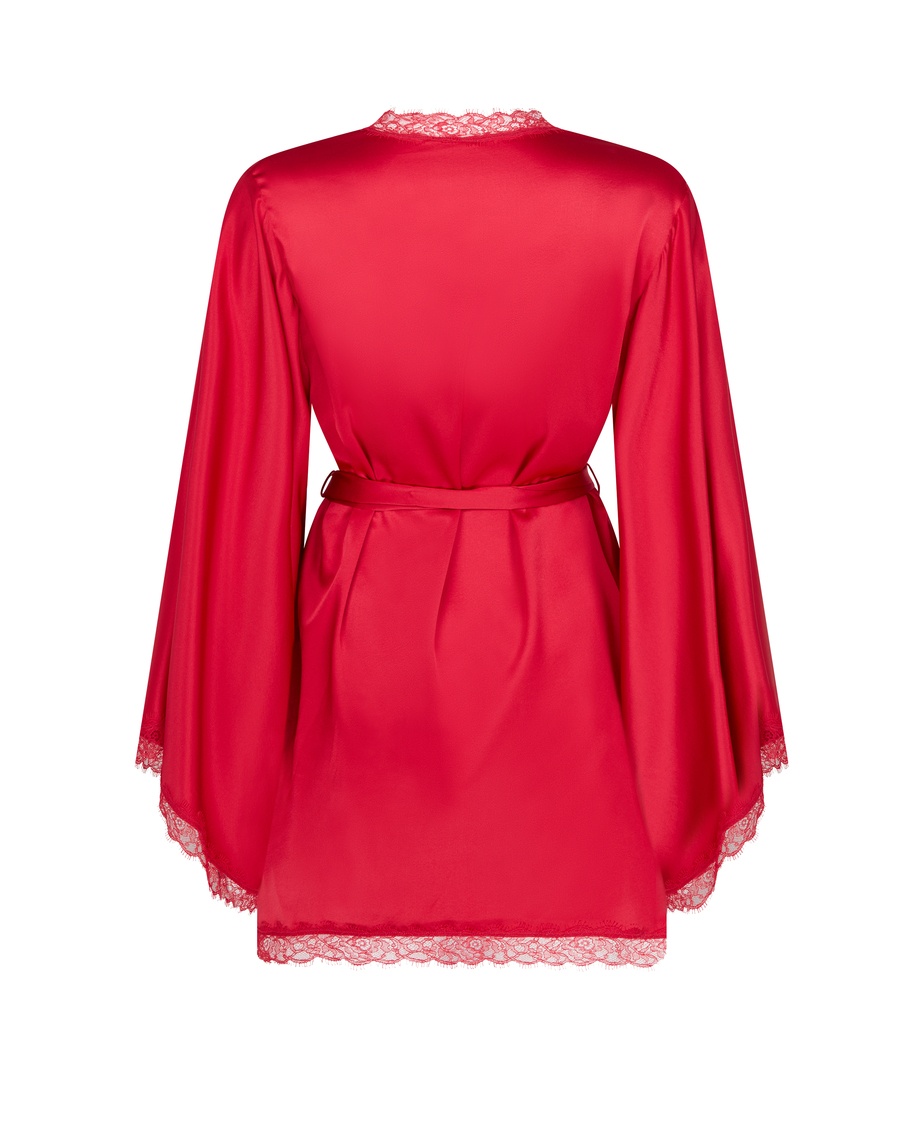 Красный халат-кимоно Gisele