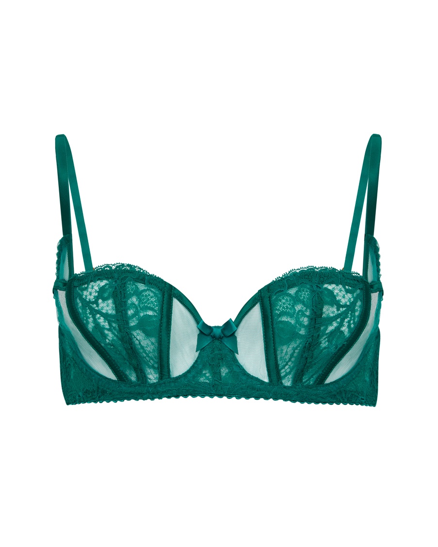 Зеленый бюстгальтер балконет Rozlyn