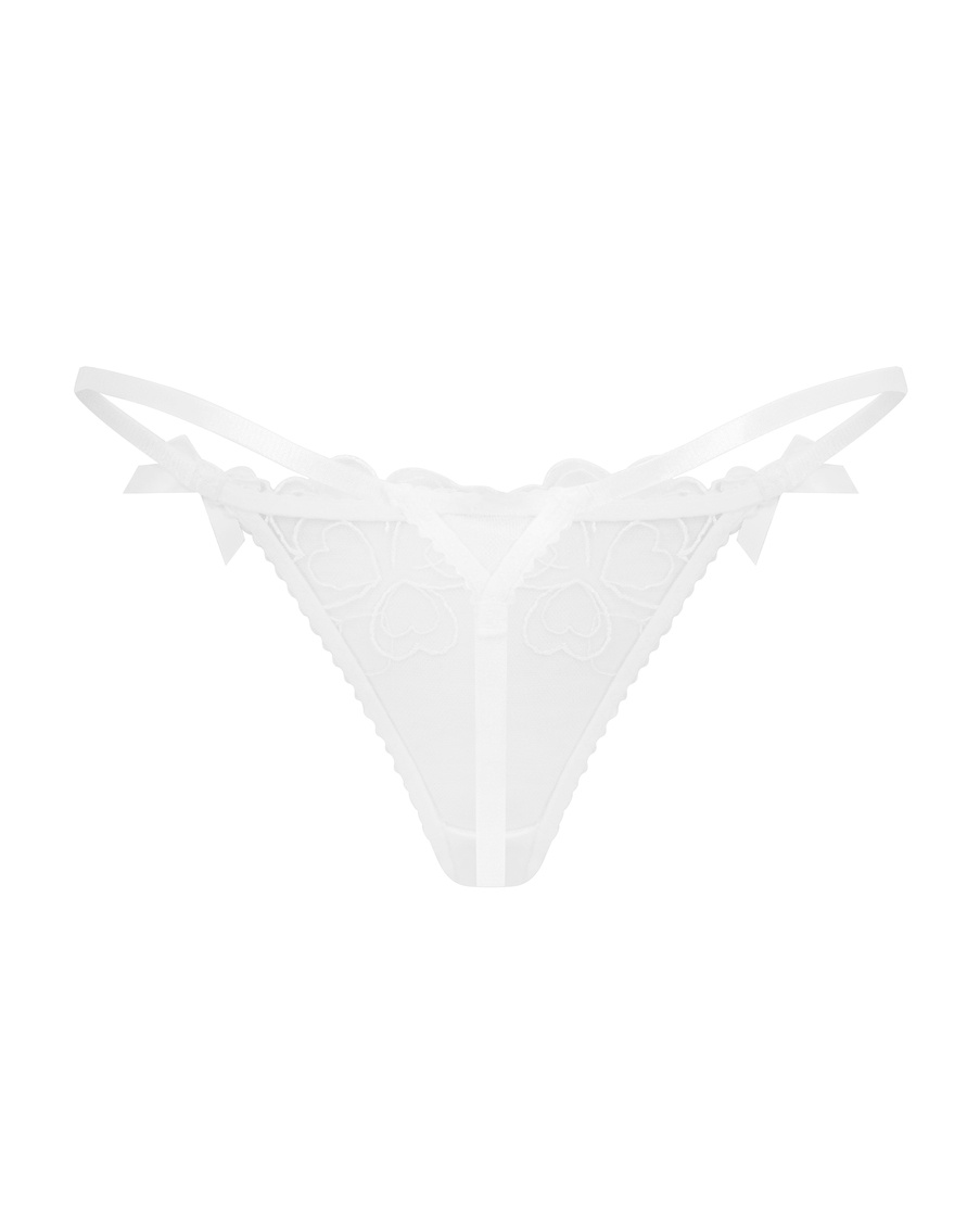 Белые трусы стринги Maysie