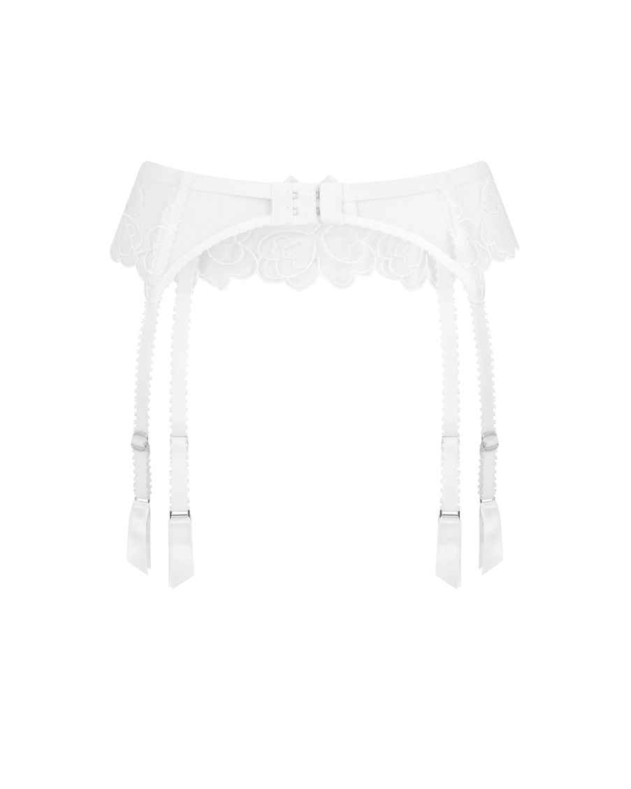 Белый пояс для чулок Maysie