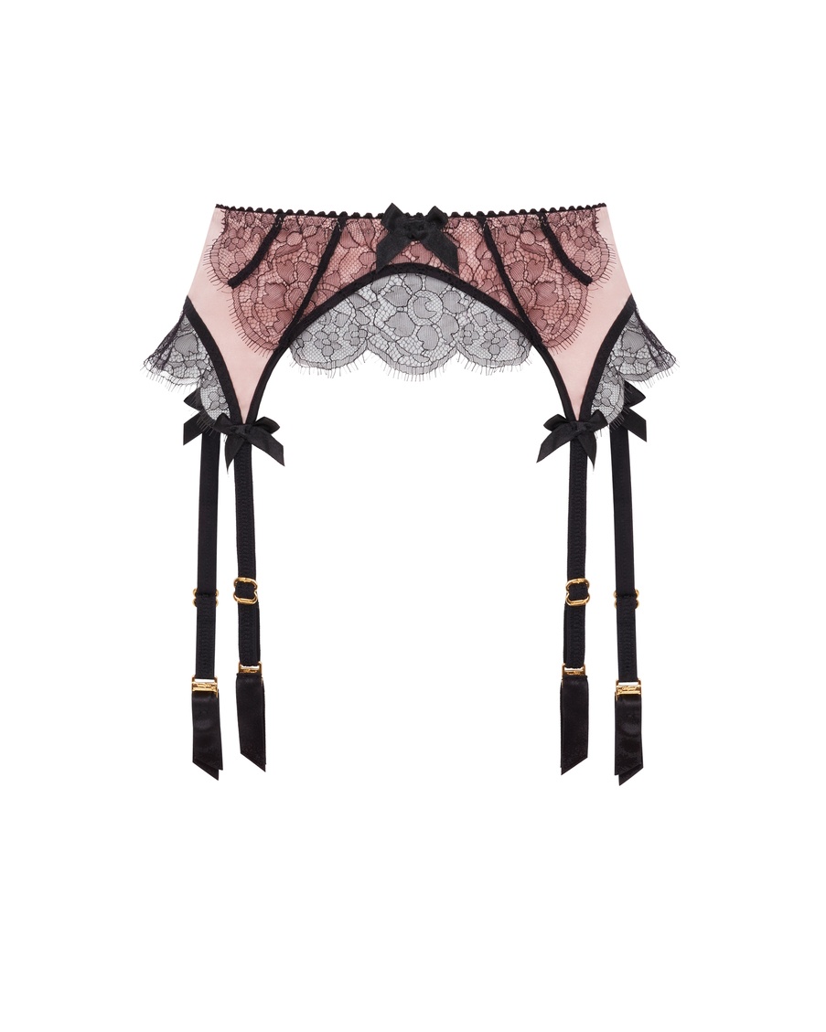 Бледно-розовый пояс для чулок Sammi