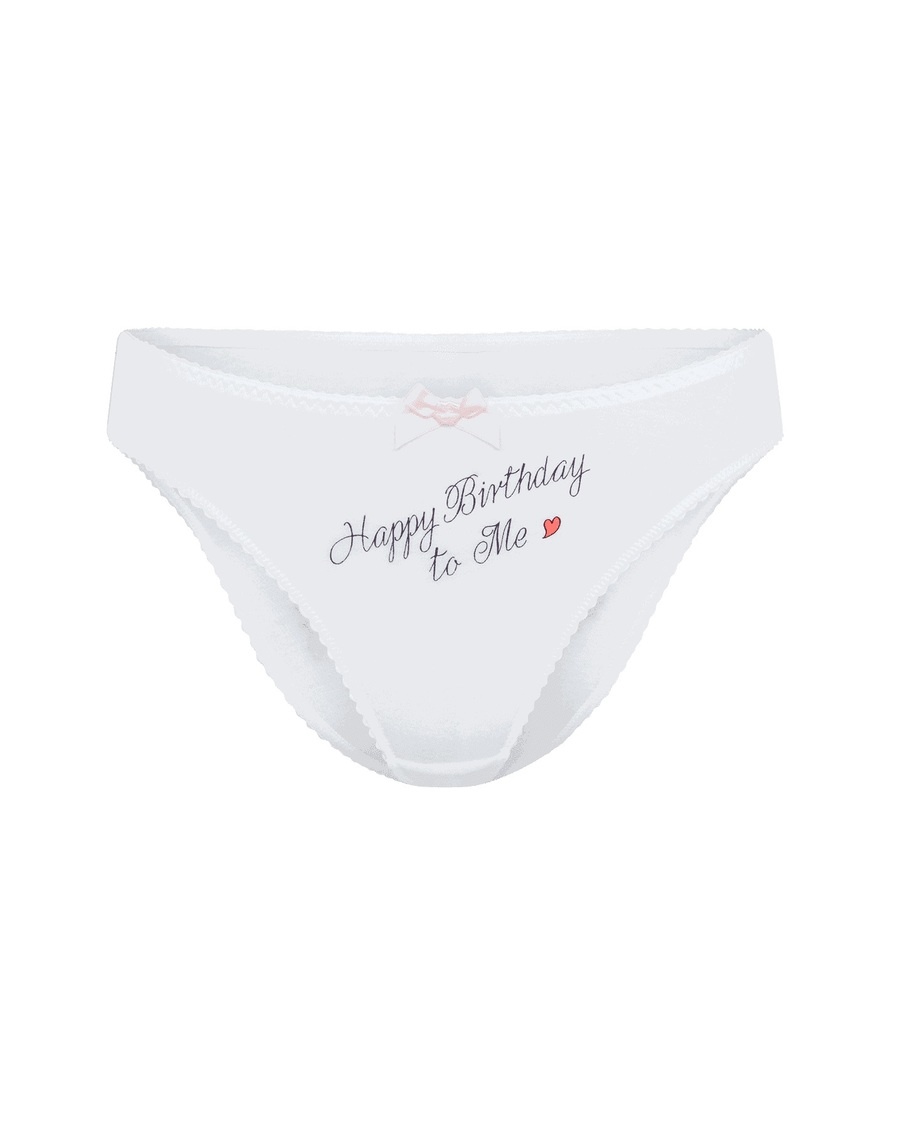 Белые классические трусы 30th Gurty