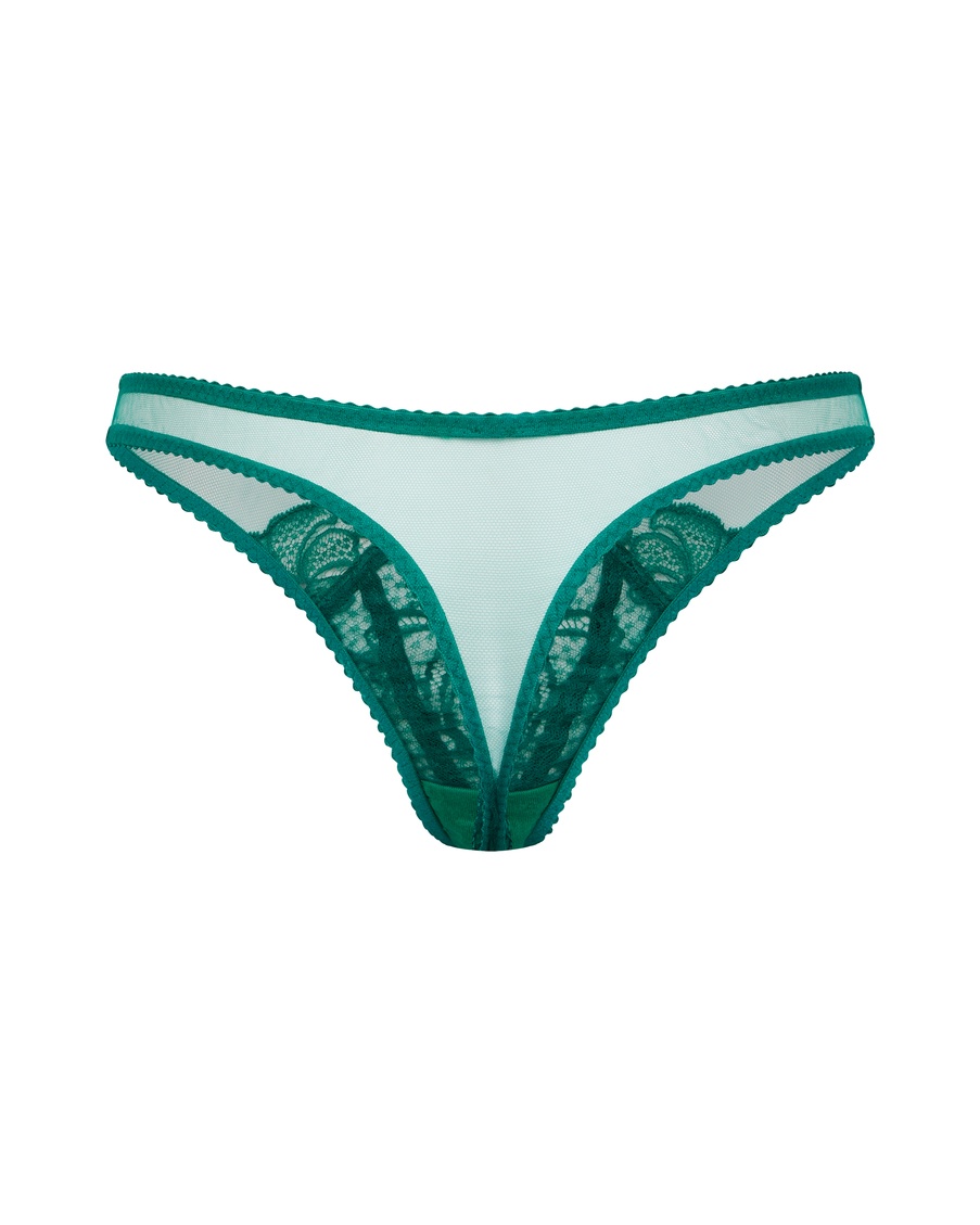 Зеленые трусы стринги Rozlyn