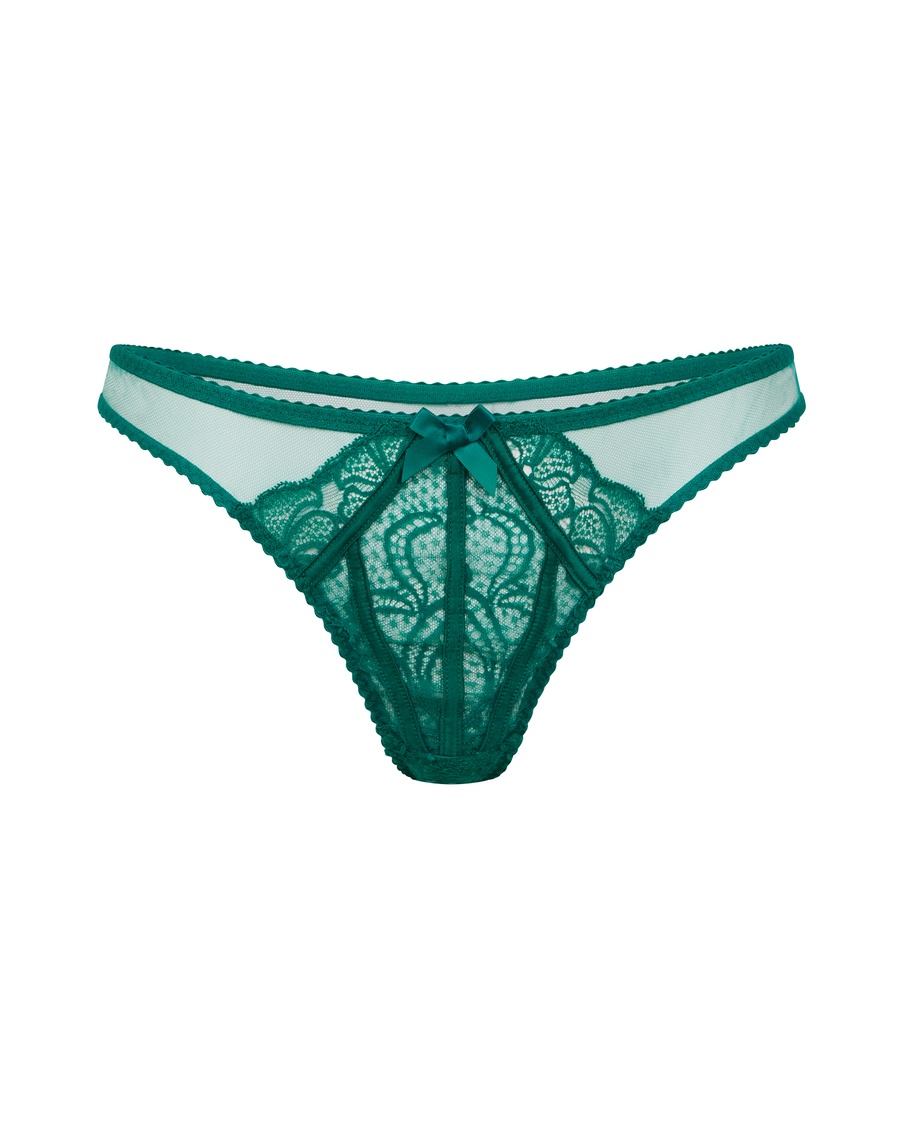Зеленые трусы стринги Rozlyn