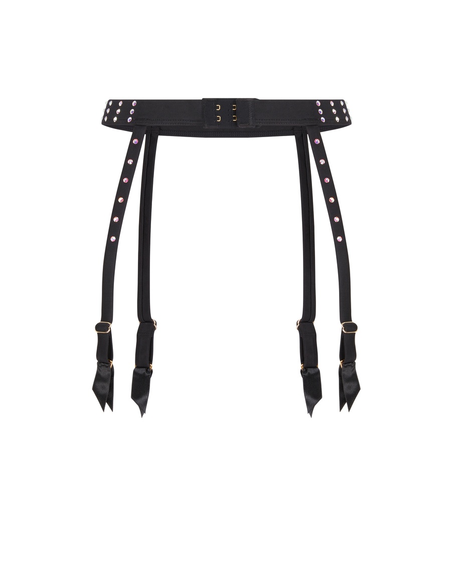 Черный пояс для чулок Estellie