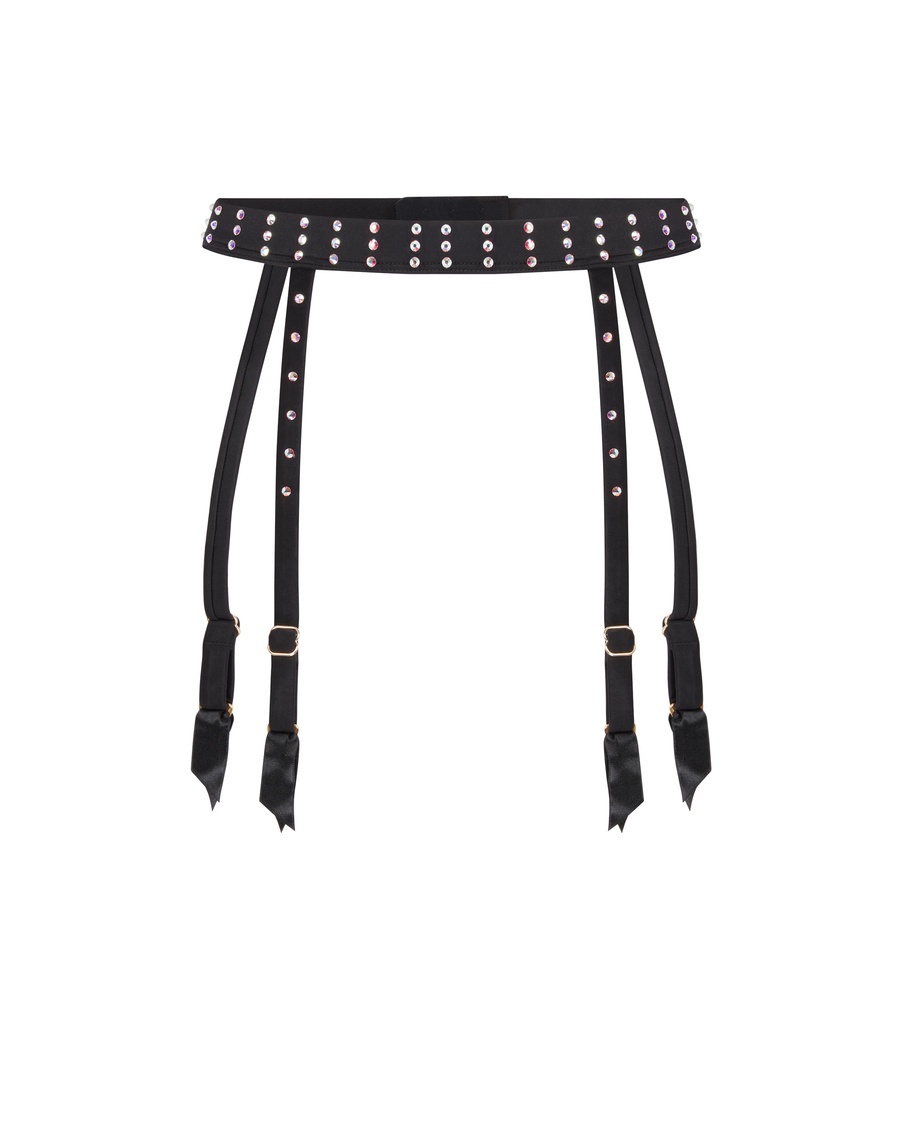 Черный пояс для чулок Estellie