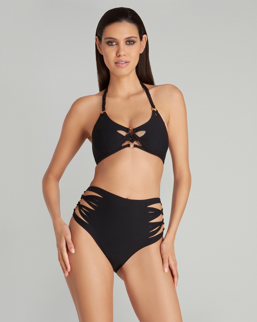 Черный топ купальника Ginny