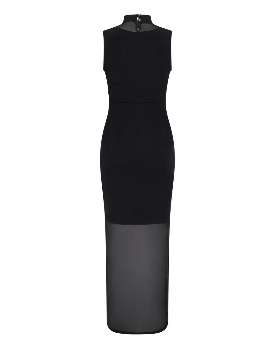 Черное длинное платье Laurella