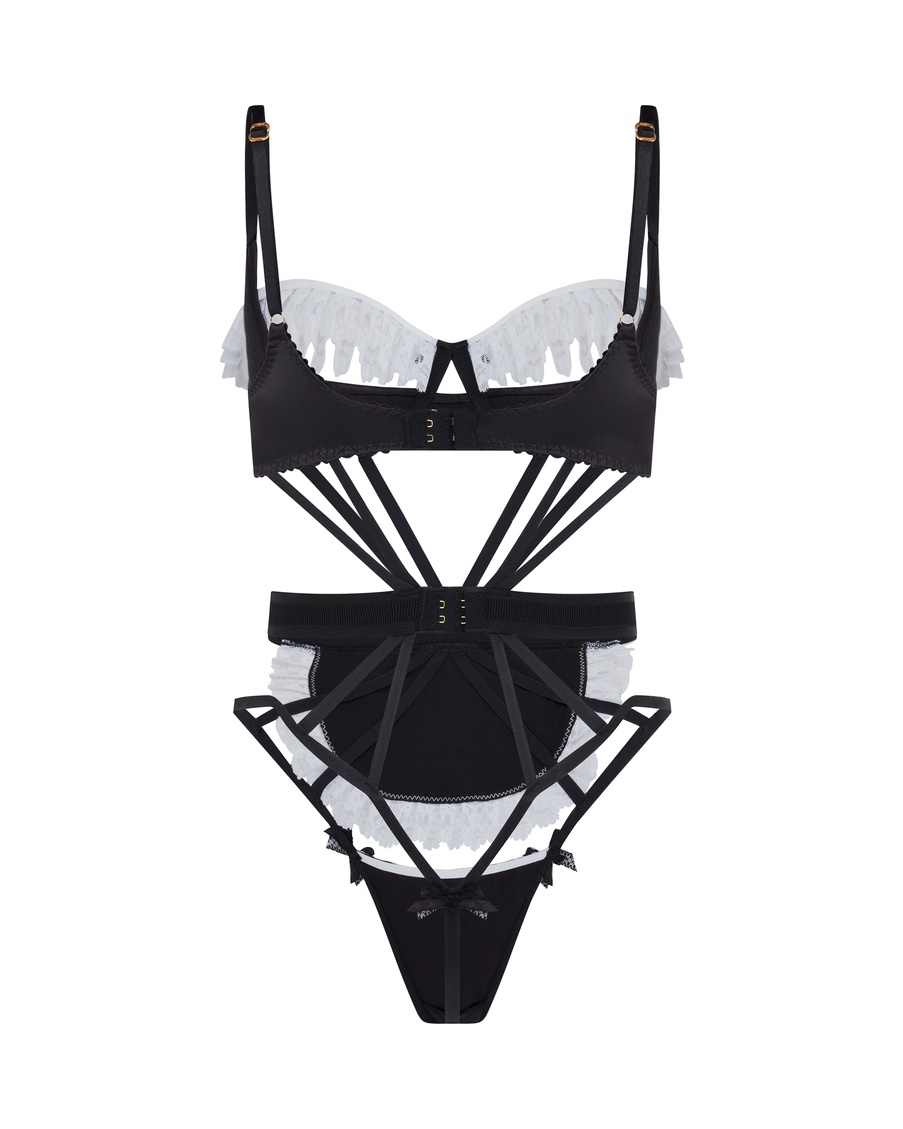 Черно-белое боди Bonnie