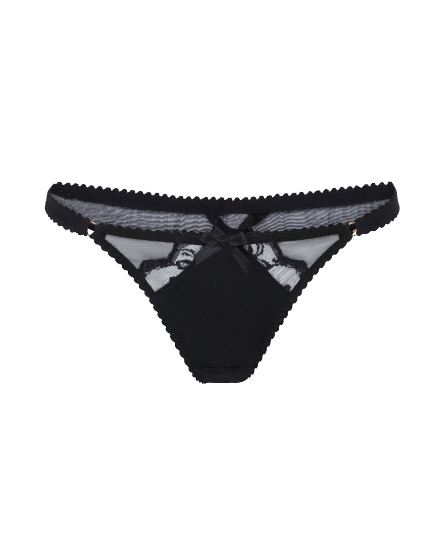 Черные трусы стринги Daphnie