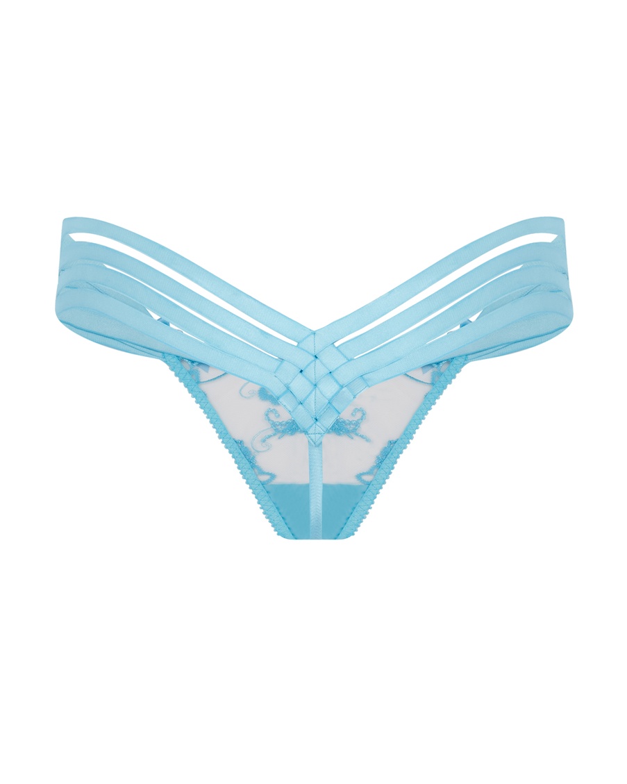 Голубые трусы стринги Dioni