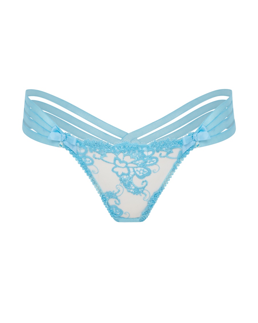 Голубые трусы стринги Dioni