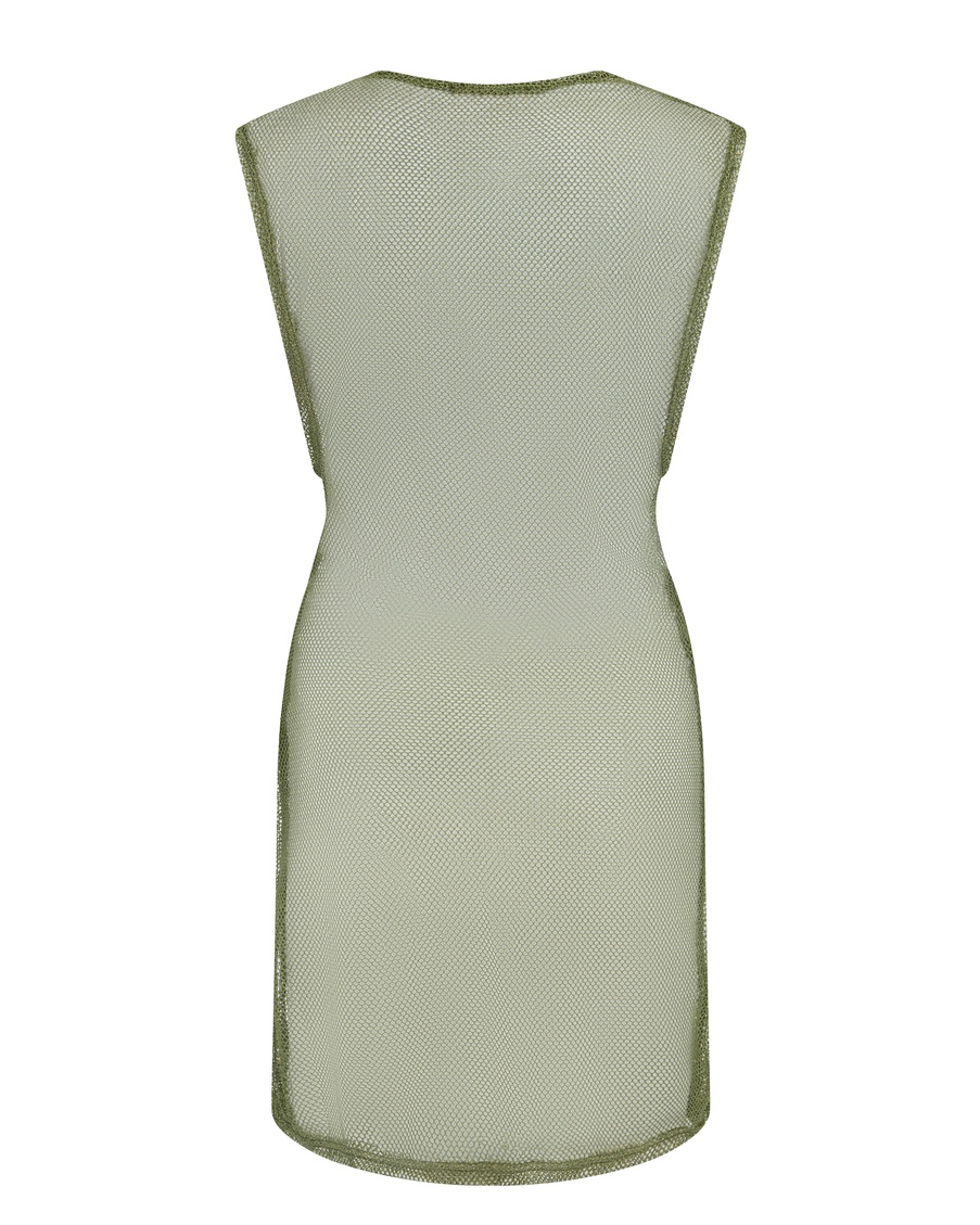 Пляжное платье цвета хаки Orina