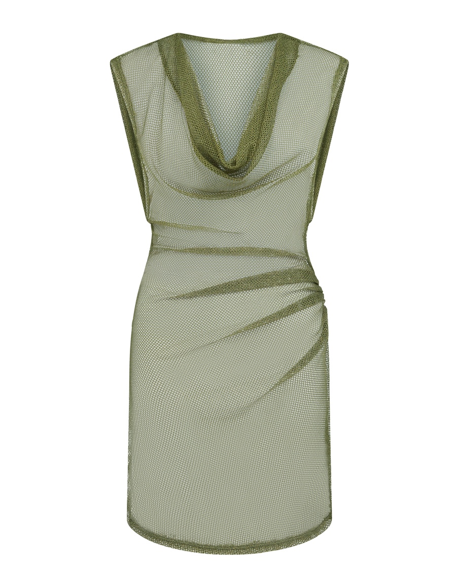 Пляжное платье цвета хаки Orina