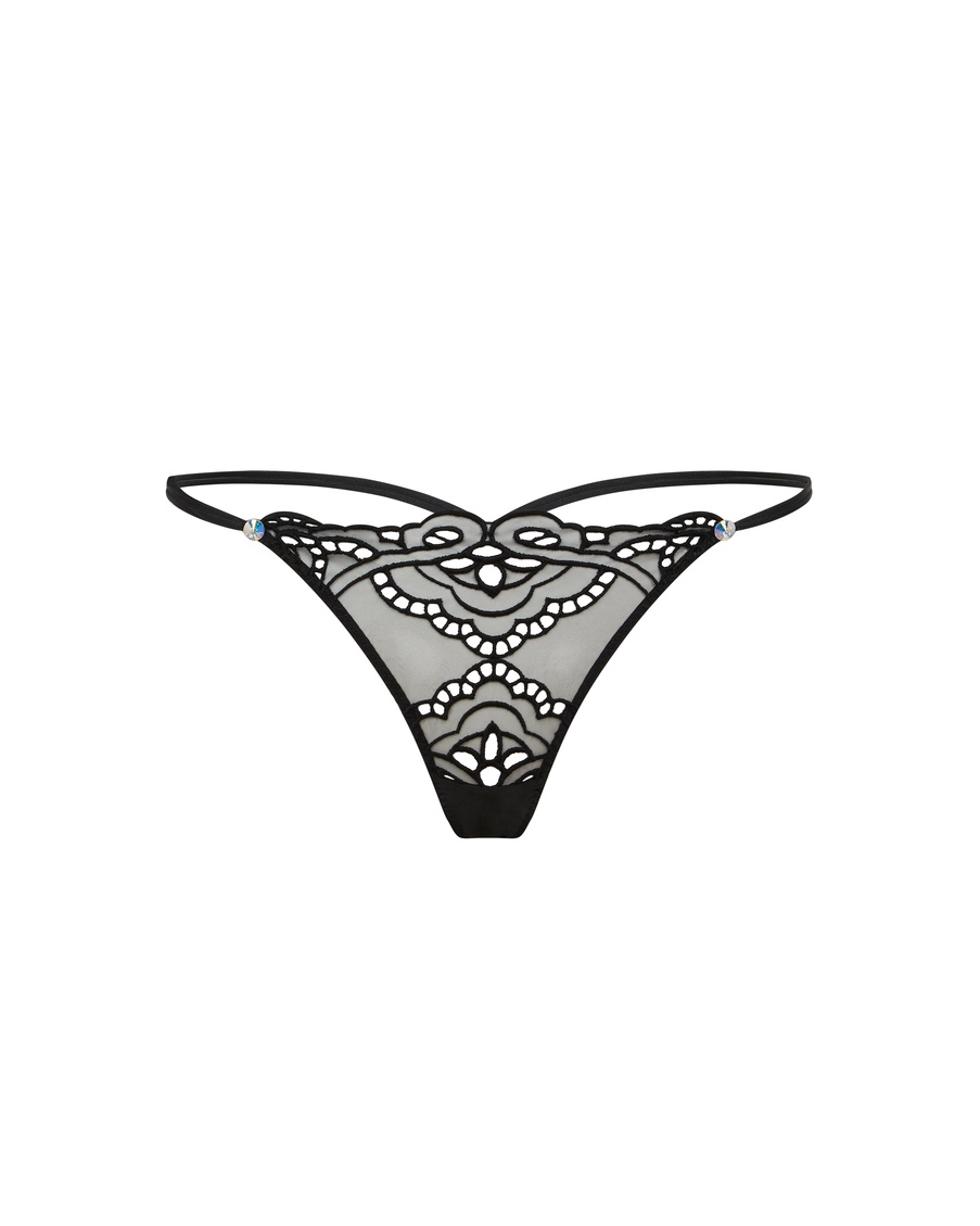 Черные трусы стринги Seren