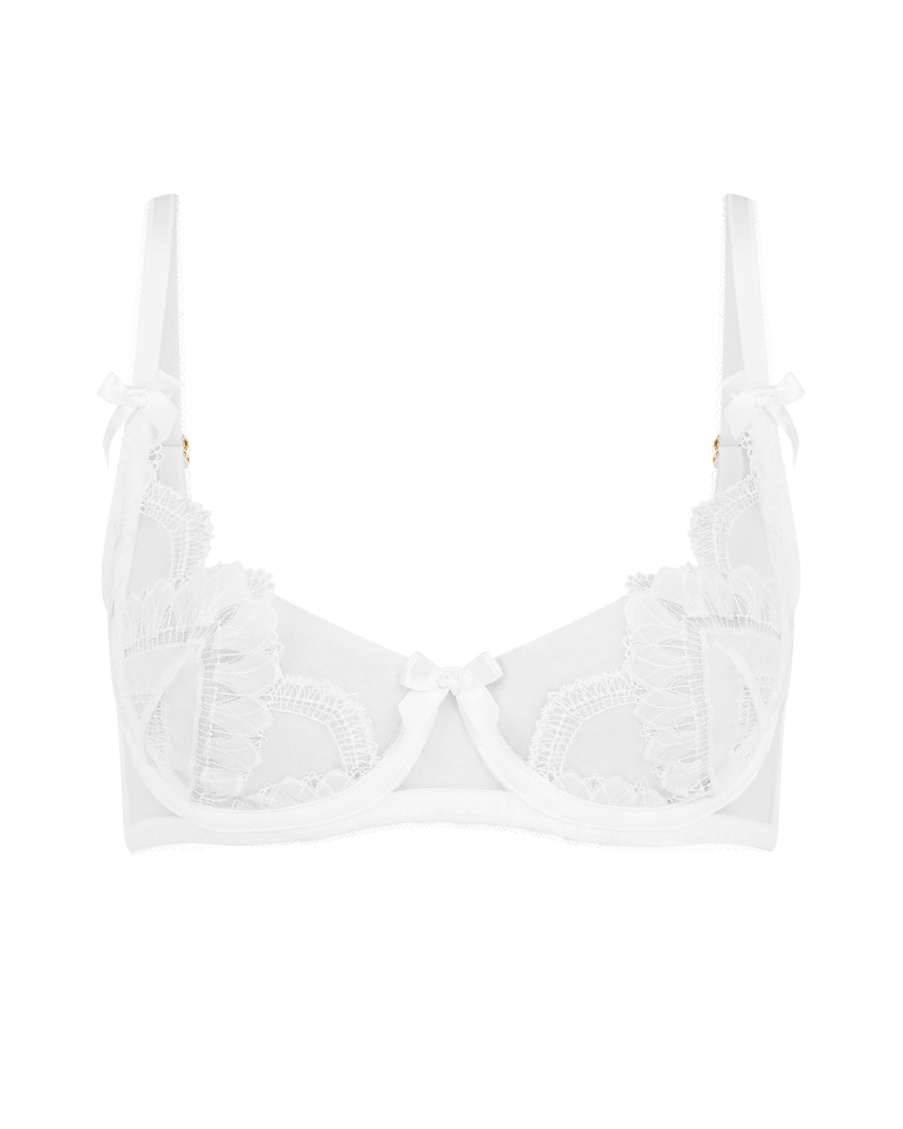 Белый бюстгальтер балконет Alysia