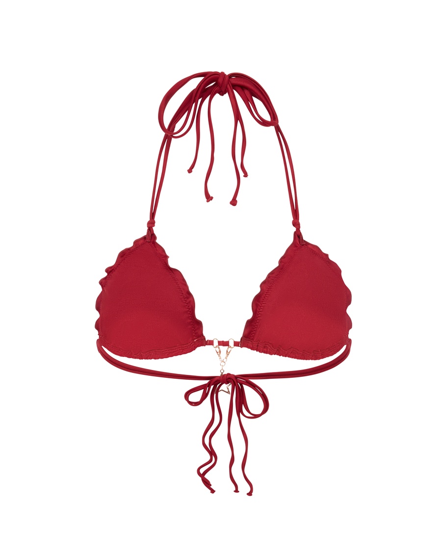 Бордовый топ купальника Berry